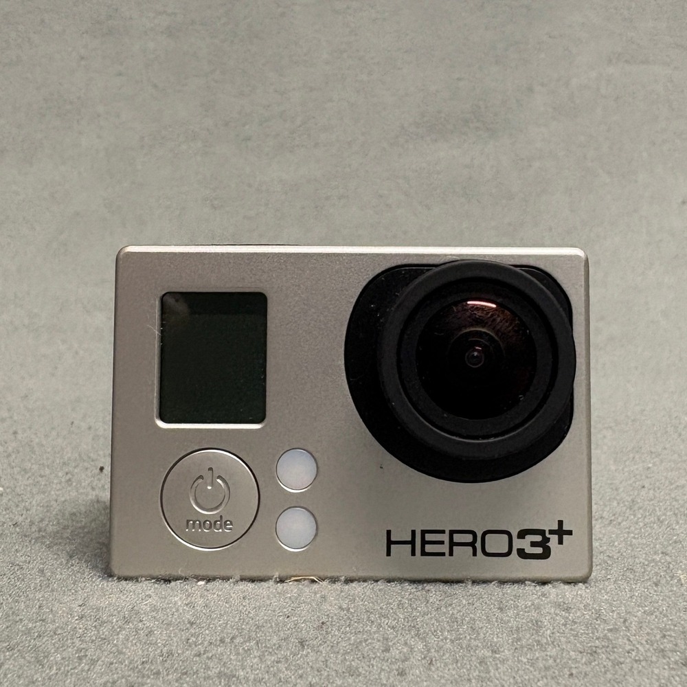 GoPro HERO3+ Action Camera Silver Black Excellent Condition With Case
